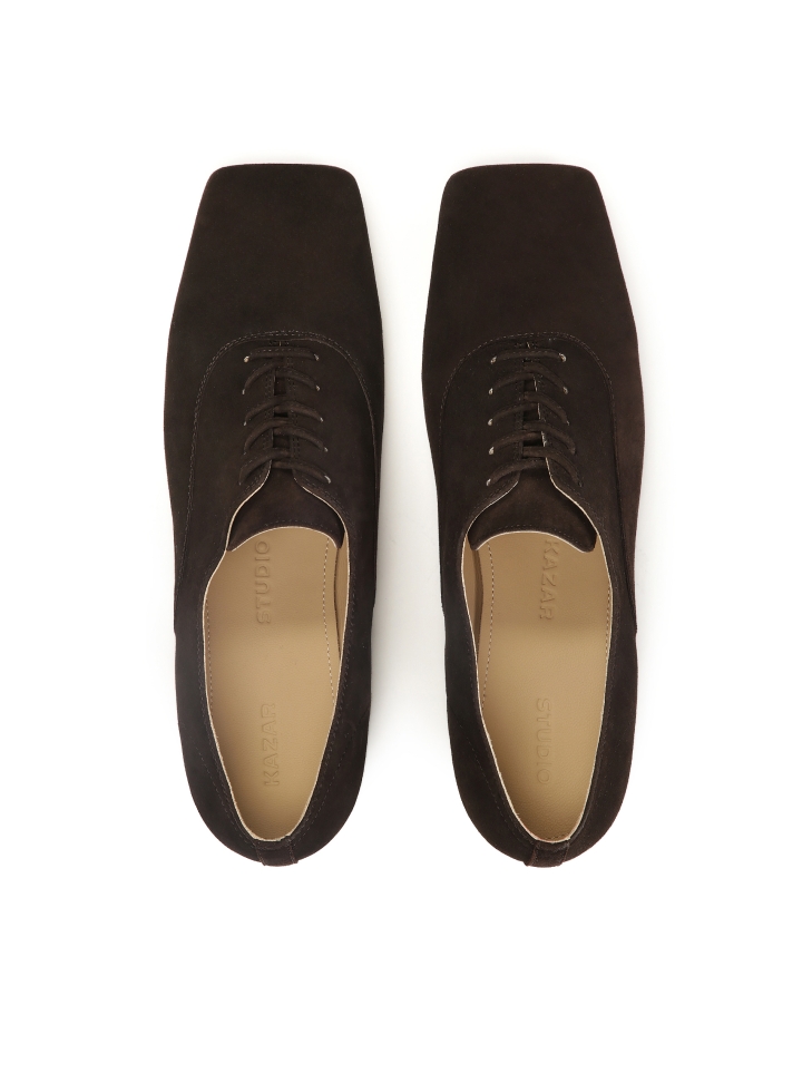 Dark brown shoes with low upper KS LORIENT