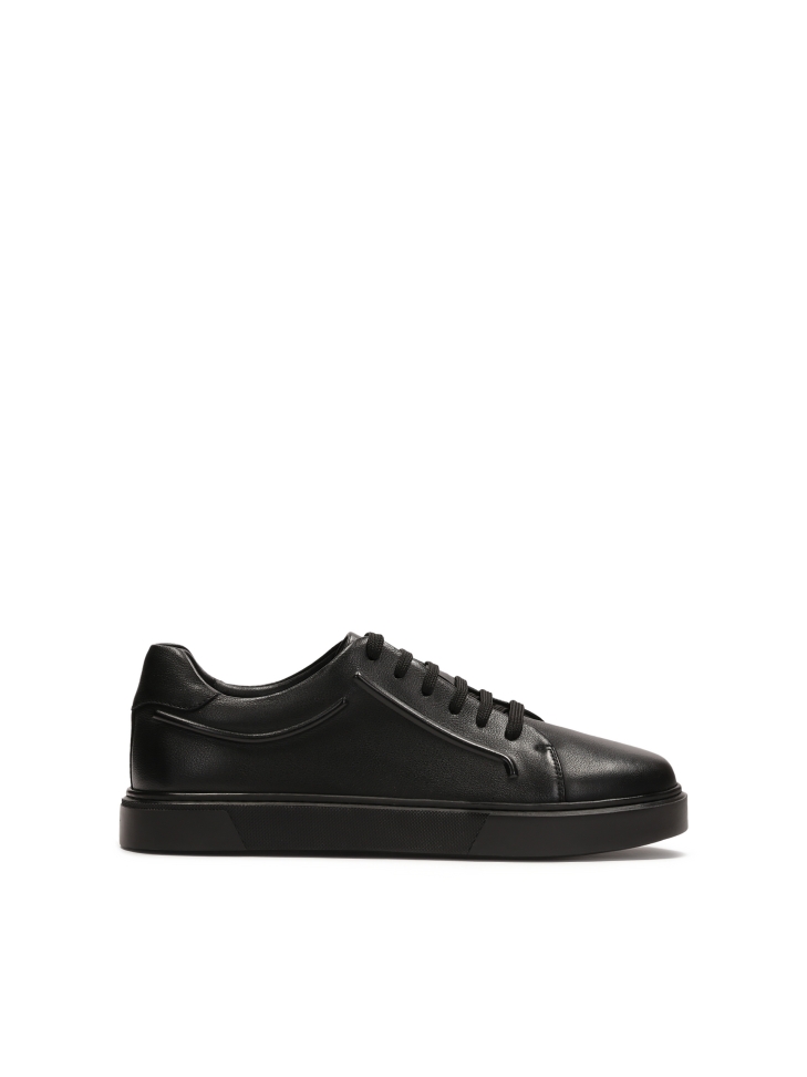 Black embossed sneakers SILVAN