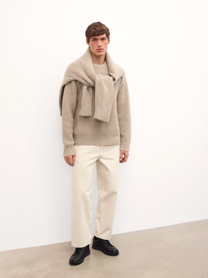 Black embossed sneakers SILVAN