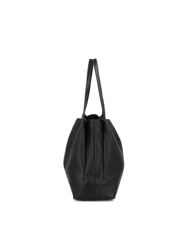Black trapeze handbag with shoulder strap KS LIVJA