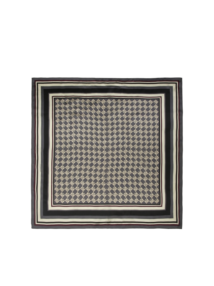 KAZAR monogrammed silk scarf CORLETA