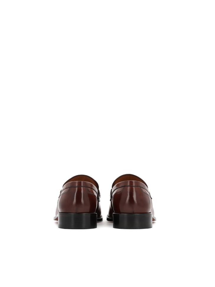 Luxury loafers in brown natural leather FRANCISS