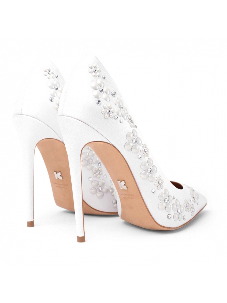 Ladies' white pumps NATALIE