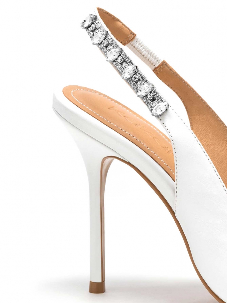 Ladies' white pumps BIANCA