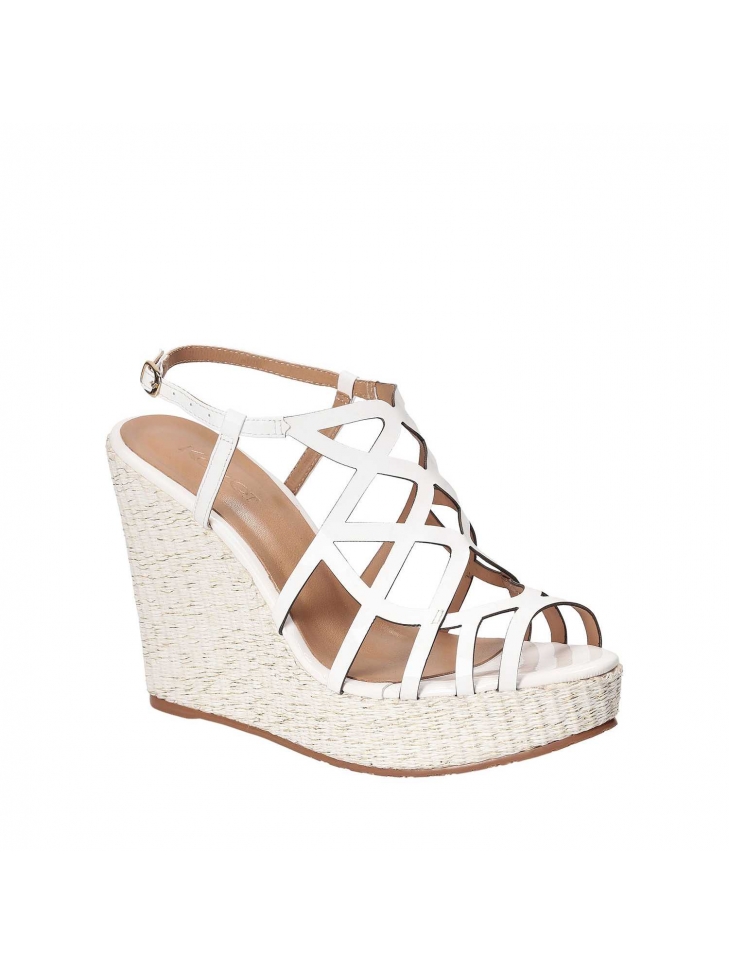 Ladies' white sandals LETICIA