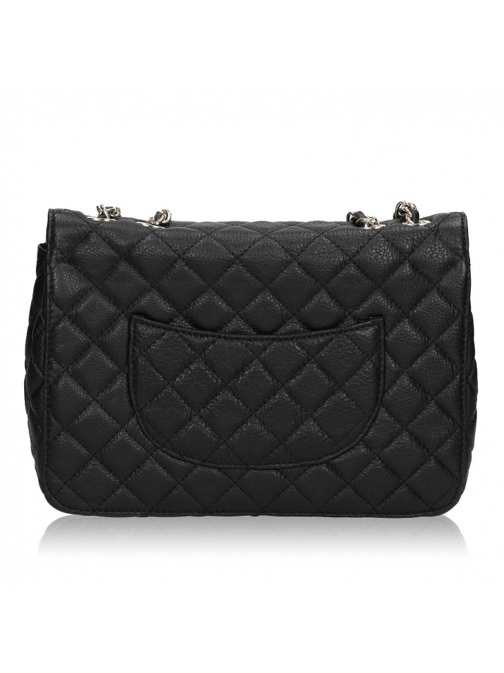 Black leather shoulder bag VIDIA