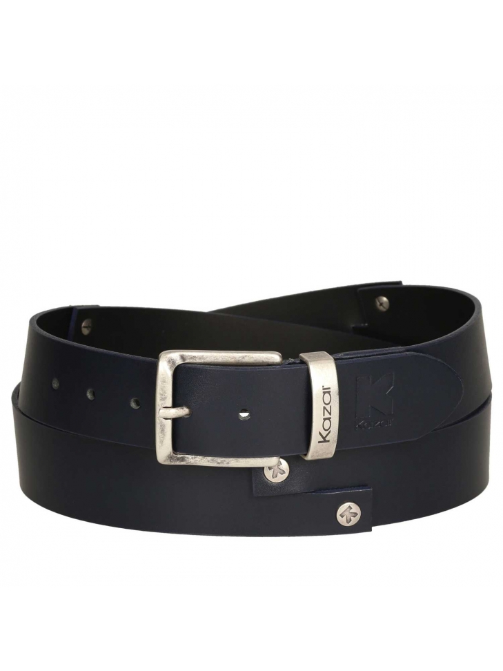 navy blue designer belt mens